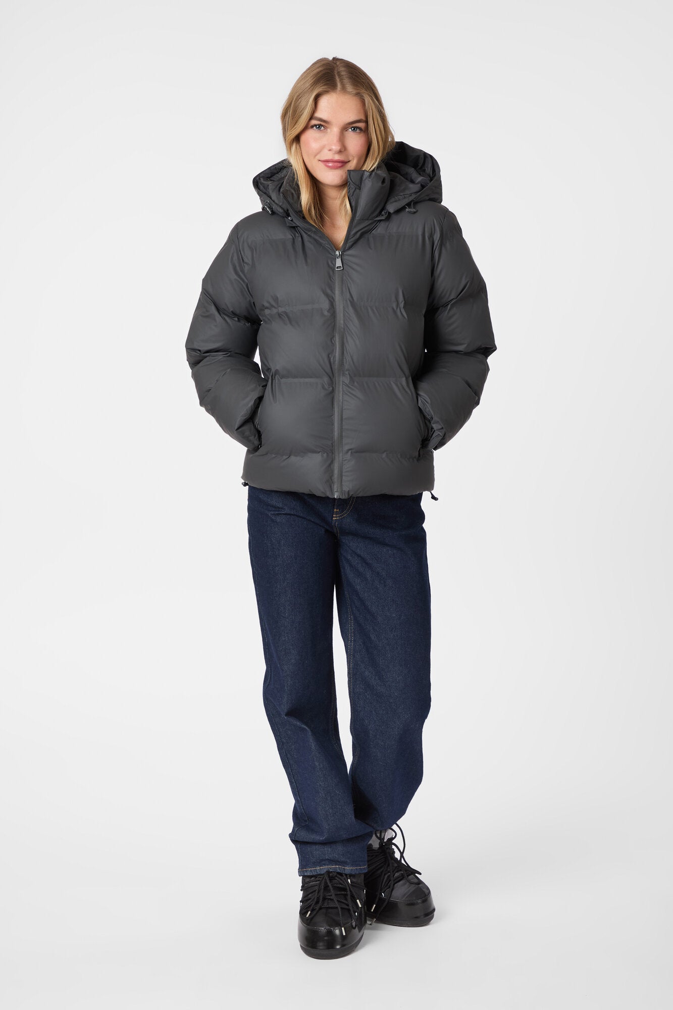 Fox Puffer dunjakke - Antracit